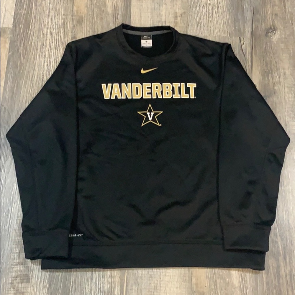 NIKE THERMA-FIT CREW NECK HOODIE VANDERBILT